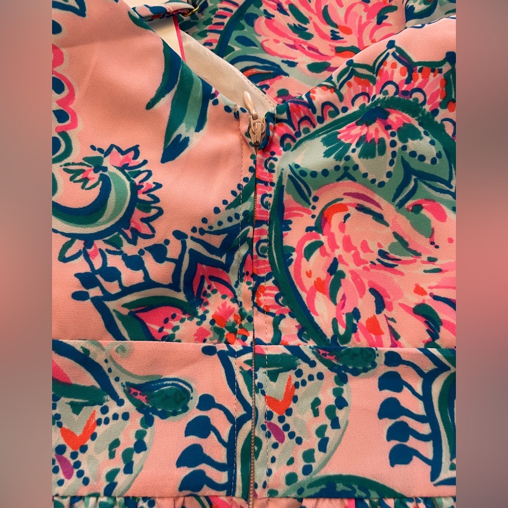 Lilly Pulitzer Melody Maxi Dress Pink Tropic Tint Tangerine Dream NEW - Picture 8 of 11